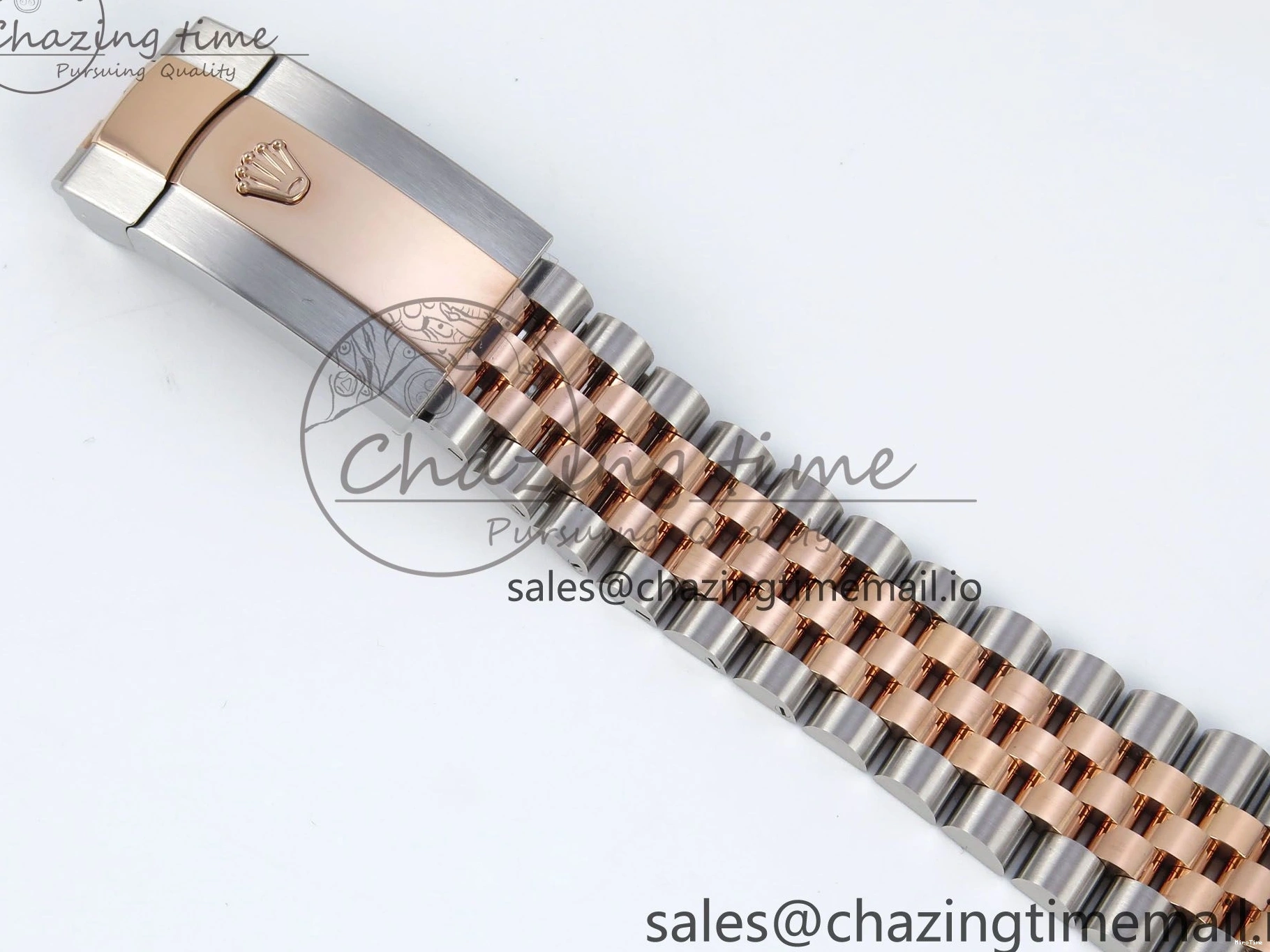 MiroTime 0408 DateJust 36 126231 EWEF Best Edition Silver Leaf Dial Stick Marker on SS RG Jubilee Bracelet A TopPick 596